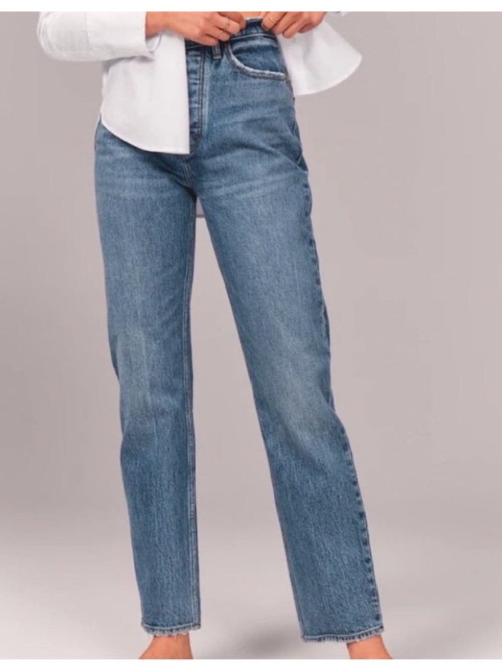 Abercrombie & Fitch The Dad High Rise Jean Curve Love Size 27